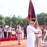 पुडुचेरी पुलिस के लिए ऐतिहासिक दिन, अमित शाह ने प्रदान किया प्रेसिडेंट्स कलर